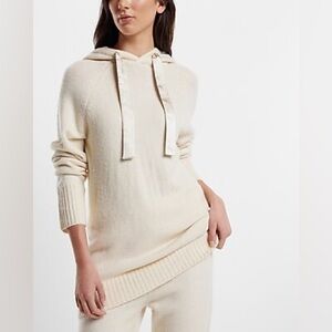 Express Satin Tie Sweater Oversized Hoodie